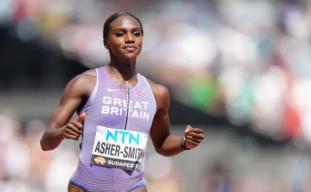 Dina Asher-Smith eased through her heat (Martin Rickett/PA)