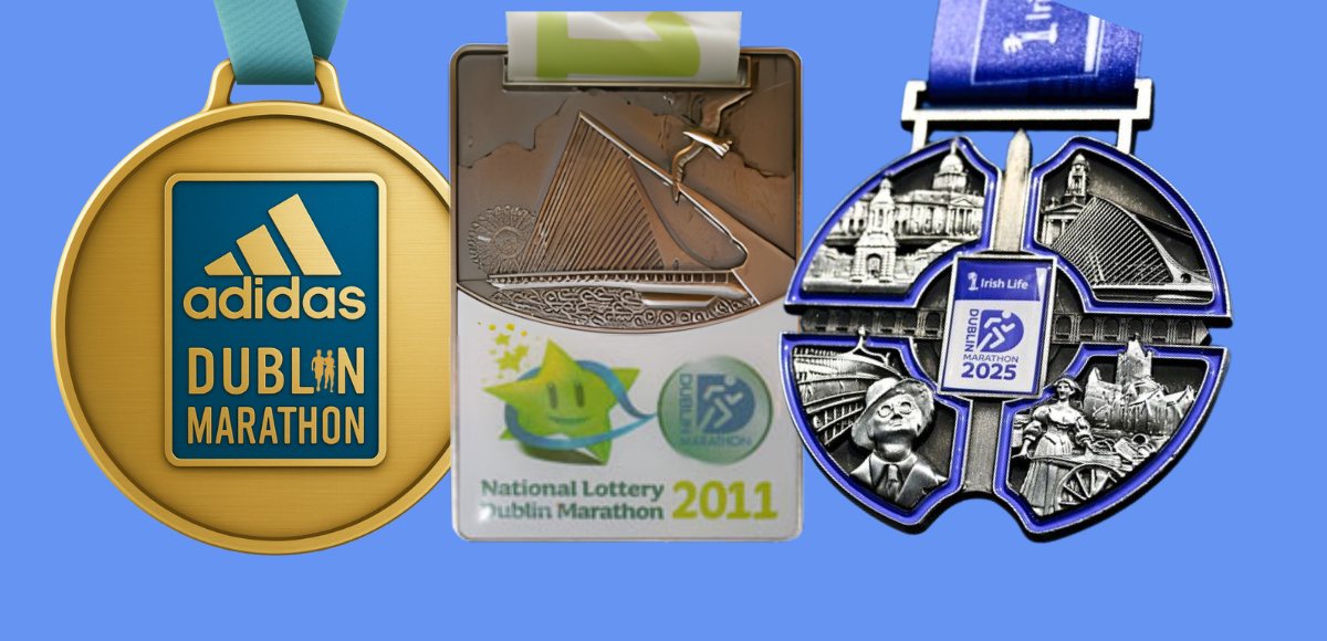 The Evolution of the Dublin Marathon Medal from 2003 - 2025