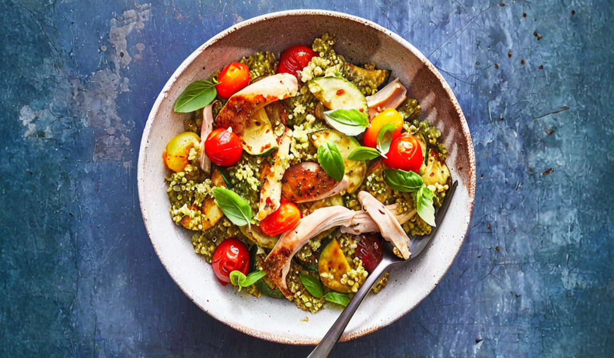 Tasty Tuesday: High-Protein Pesto Chicken & Quinoa Bowl Runner's Dinner