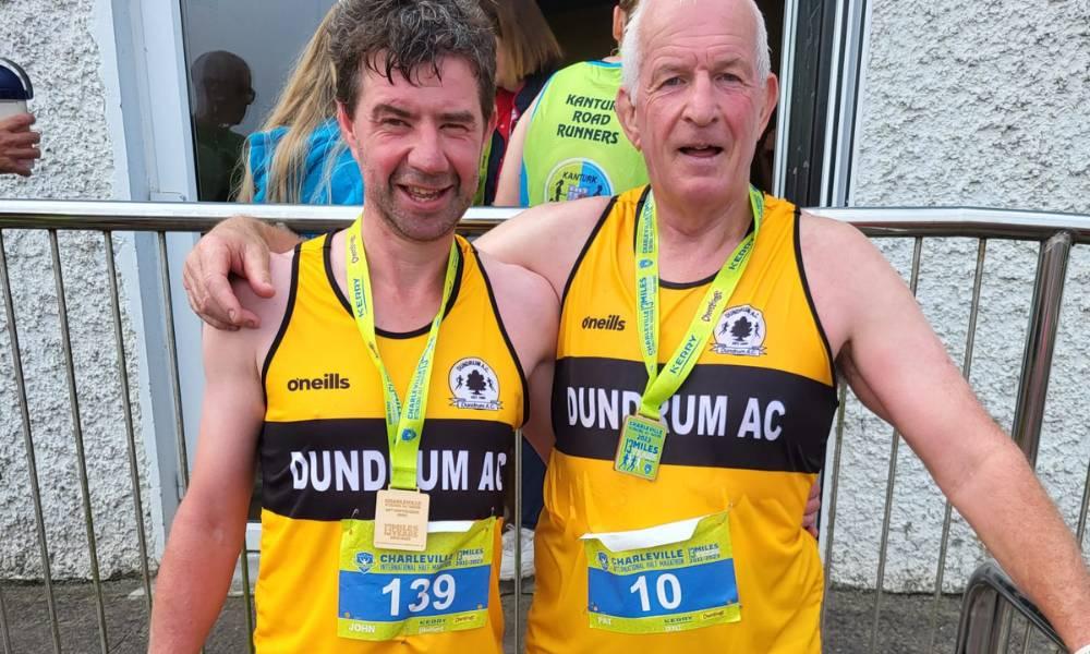 Dundrum AC's John Barry and Pat Hayes who both ran the Charleville Half Marathon