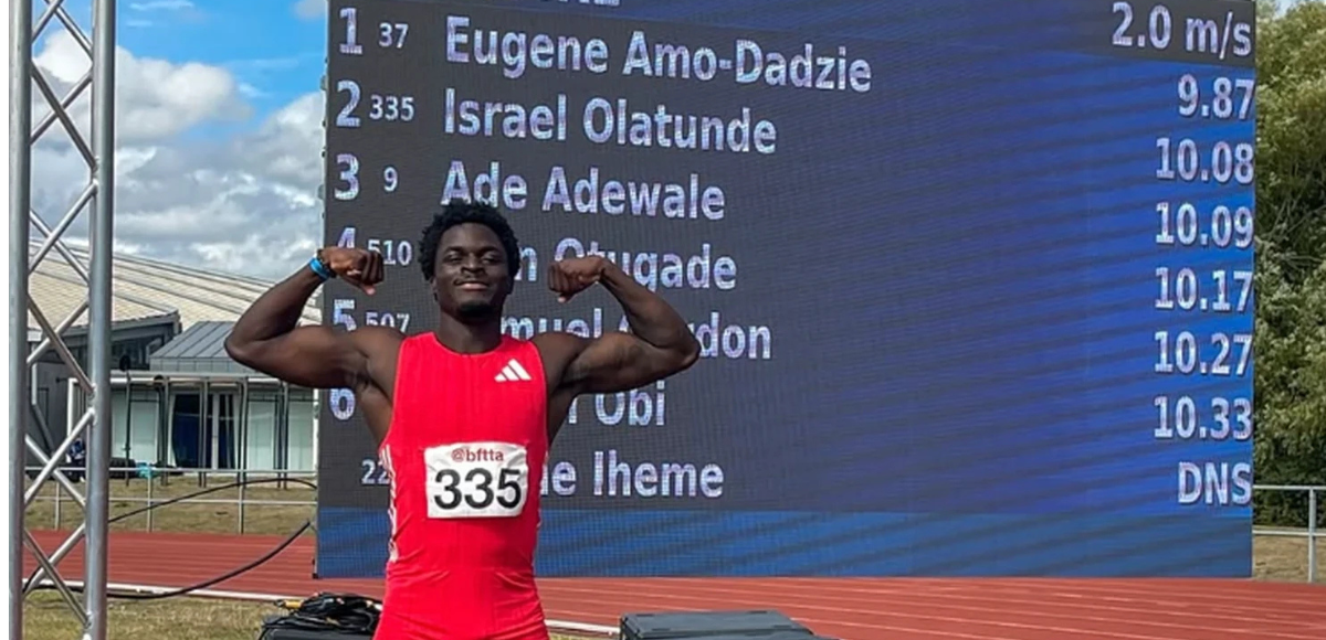 WATCH: Israel Olatunde smash the 100m Irish National Record in London Yesterday