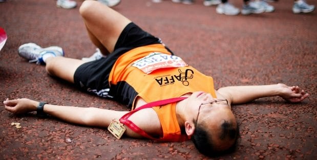 body during a marathon