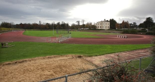 UCD Athletics Track set